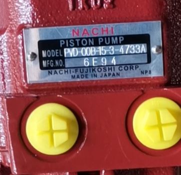 PVD-00B-15-3-4733A Hydraulic Pump Nachi PVD Series PVD-00B /0B /1B /2B /3B Excavator Hydraulic Axial Piston Pumps